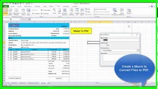 VBA button excel to pdf.