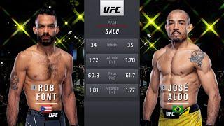 Rob Font x José Aldo  LUTA COMPLETA  UFC 307