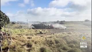 2nd Battalion Royal Anglian Regiment demonstrate Combined Arms Operations