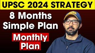 UPSC 2024 Strategy  8 Months Plan for IAS Aspirants