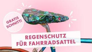 Fahrradsattel Schutzbezug aus Wachstuch nähen - gratis Schnittmuster