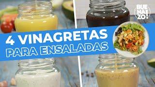 4 vinagretas para ensaladas  BUENAZO