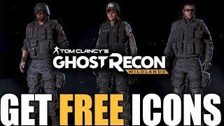HOW TO GET FREE RAINBOW 6 SIEGE ICONS IN GHOST RECON WILDLANDS  LIMITED TIME ONLY