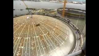 Tank roof air rising Entreprose Contracting Reganosa Project   LNG Tank