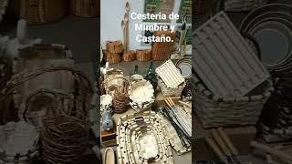 Cestería de mimbre y castaño