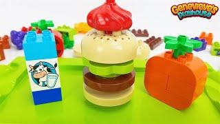 Lets open our own Hamburger Shop with Lego Duplo Food Bricks