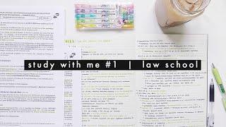 study with me #1  law school