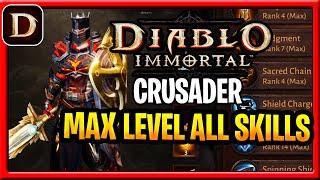 Diablo Immortal Max Level All Skills Crusader Diablo Immortal Alpha Gameplay Rift and Bounties