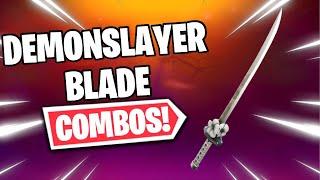 DEMONSLAYER BLADE COMBOS  FORTNITE PICKAXE REVIEW