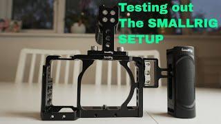 SMALLRIG Camera Setup CAGE Top Handle Side Handle Cold Shoe & HD Monitor