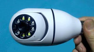 E27 Bulb Camera WiFi Security Protection Ftycampro App
