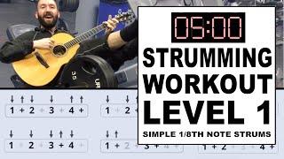 5 Minute Beginner Strumming Workout & Technique Lesson How to StrumTutorial