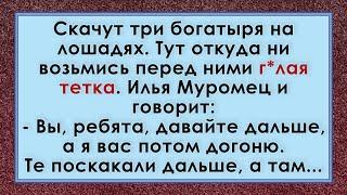 Внезапная встреча Анекдот. Три богатыря