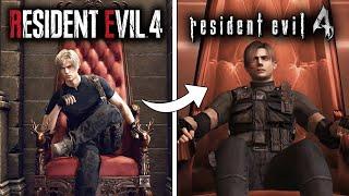 Leon Sits on the Throne - Resident Evil 4 Comparison
