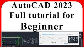 AutoCAD Full Tutorial For Beginner 2023