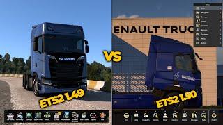 ETS2 1.50 vs ETS2 1.49  Graphics Performance Features & More