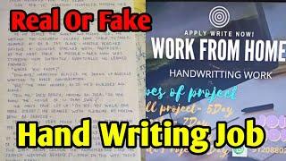 Hand Writing Work From Home Real Or Fake  S Key Tech