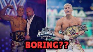 Is Cody Rhodes Undisputed Championship Reign Already BORING??