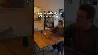 How I would budget a 50k SALARY in the UK  #budgeting #financetips #shorts