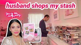 Husband Shops My Stash & Picks My Full Face of Makeup 