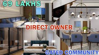 69 LAKHS  GATED COMMUNITY  FLAT FOR SALE  HYDERABAD  ELIP PROPERTY 