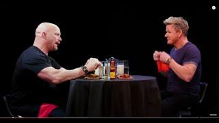 Stoned Cold Steve Austin calls Gordon Ramsey LimeJuice while eating Hot Wings