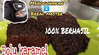 Membuat bolu sarang semutkaramel  menggunakan Bread master