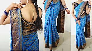 Short height girl saree draping to look more slim & tall guide step by step  easy saree draping