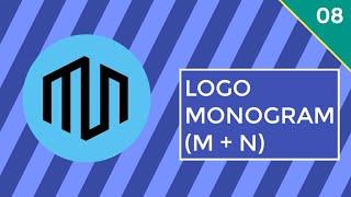 Tutorial Membuat Logo Monogram M + N by EZN  PixelLab