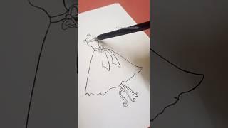 Easy frock drawing @AAcreativegallery #drawingideas #easy #trending #pencilart # shorts #viral