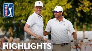 Scott and Davis Round 4 Four-ball highlights  Presidents Cup  2022