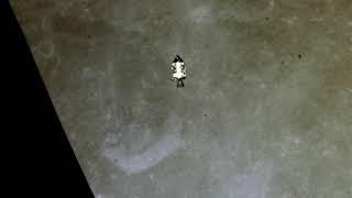 Apollo 17 in 24fps Lunar Orbit Revolution 11