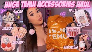 HUGE TEMU ACCESSORIES HAUL 2023  20+ items  is it worth it? shoes makeup nails & more