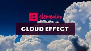 Cloud Animation Effect using Elementor  Wordpress Elementor Pro Tutorial