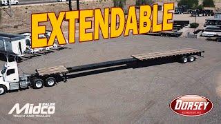 Extendable Flatbed Trailer - 2021 Dorsey Steel Giant Flatbed