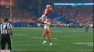 Ohio State WR Garrett Wilson Makes Incredible Catch vs Clemson Fiesta Bowl