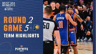 Knicks dominate Game 5 & take 3-2 series lead  Knicks vs Pacers Highlights  2024 NBA Playoffs