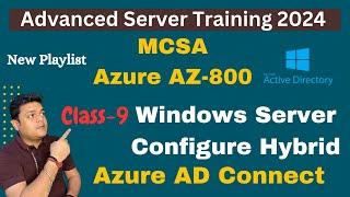 Windows Server Active Directory Hybrid Setup full Guide  Azure AZ-800.