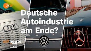 Von China abgehängt? Expertinnen über die Zukunft von VW Mercedes und BMW  ZDFheute live