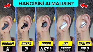 BÜYÜK KAPIŞMA JBL 230NC VS HUAWEİ 5İ VS JABRA ELİTE 4 VS ANKER 3İ VS REALME AİR 3