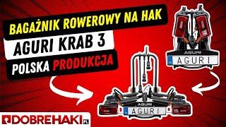 AGURI Krab 3 - Bagażnik rowerowy na hak na 3 rowery od polskiego producenta #aguri #krab3 #bagażnik