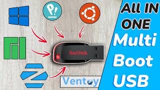 VENTOY Tutorial - How To Create VENTOY Bootable USB  Multi Boot USB Drive