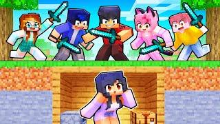 Aphmau VS 10 HUNTERS in Minecraft