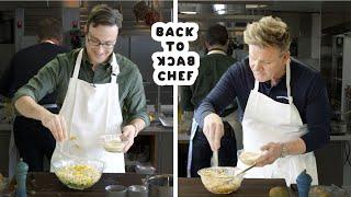 Gordon Ramsay Challenges Amateur Cook to Keep Up with Him  Back-to-Back Chef  Bon Appetit