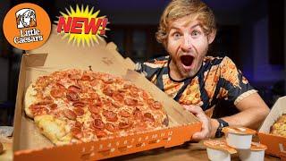 Eating Little Caesars NEW 100 Pepperoni Pizza