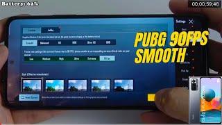 Xiaomi Redmi Note 10 Pro test game PUBG Mobile 2023 Smooth 90 FPS Graphic