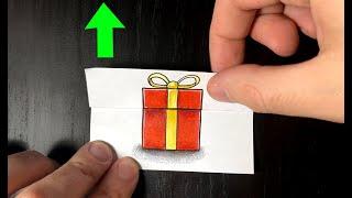 Faire un dessin surprise  Cadeau qui s’ouvre ? TUTO facile 