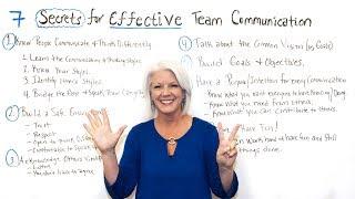 7 Secrets for Effective Team Communication - Project Management Training