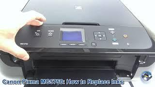 Canon Pixma MG5750MG5751 How to ReplaceChange Ink Cartridges