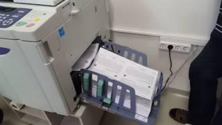 RISO SE9380 digital duplicator at full speed 180ppm